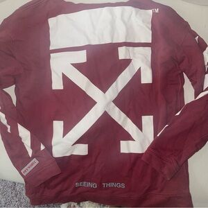 Red Off-White Hoodie